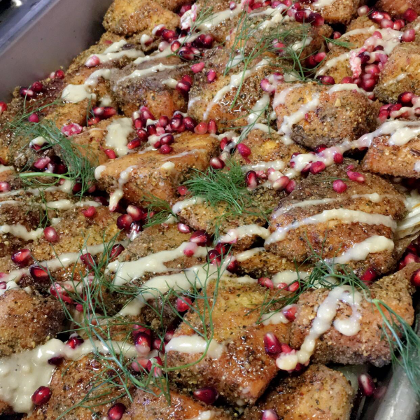 Photograph of Falafel Crusted Salmon